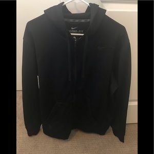 Black Nike zip up jacket